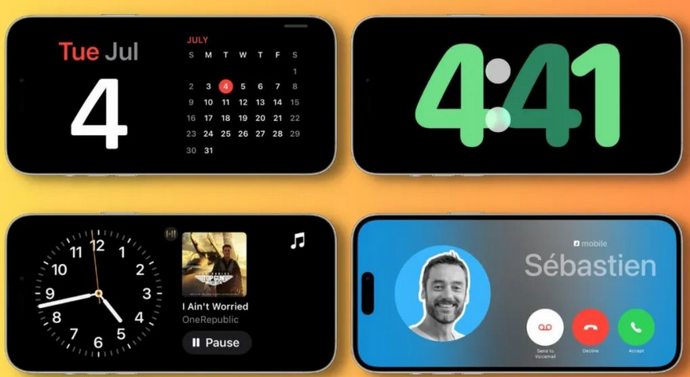 石壁镇苹果手机维修分享iOS17横屏充电待机显示有什么好处 